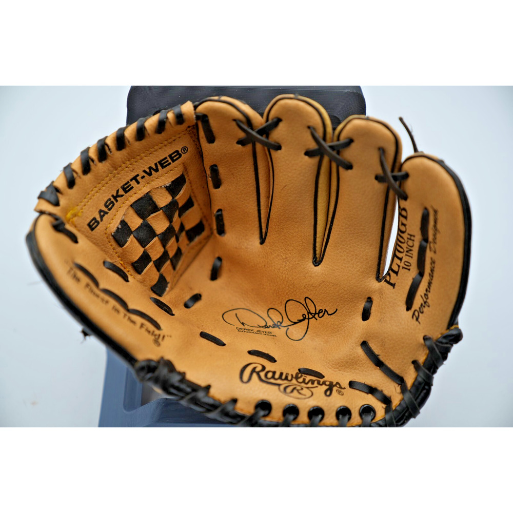 Rawlings Baseball Glove PL100GB‎ 10" Derek Jeter Basket Web RHT Tan & Black CH
